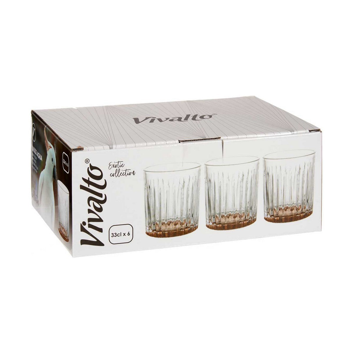 Stiklas Vivalto Exotic Ruda Stiklas 330 ml (6 vnt.)