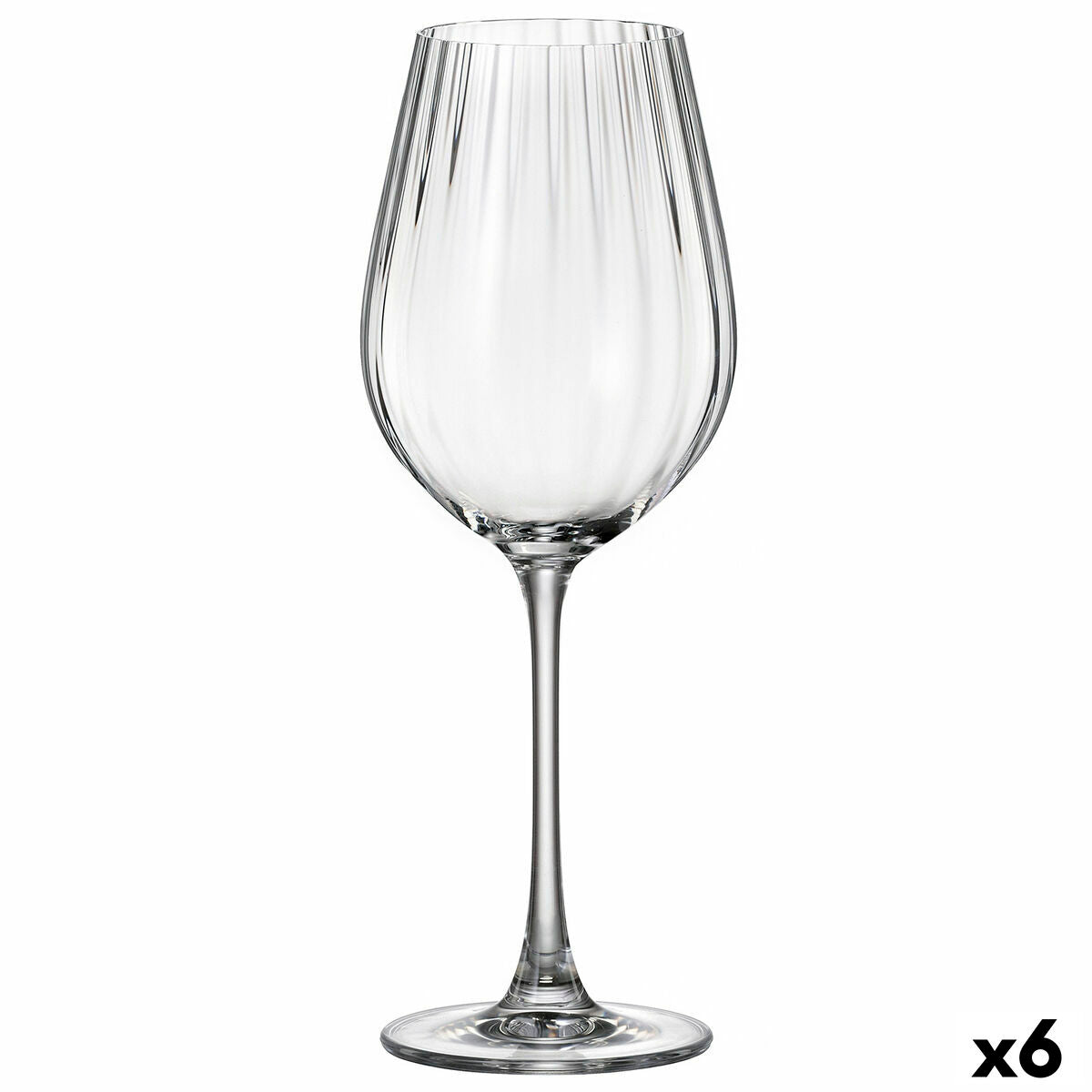 Vyno taurė Bohemia Crystal Optic Skaidrus 6 vnt. 500 ml