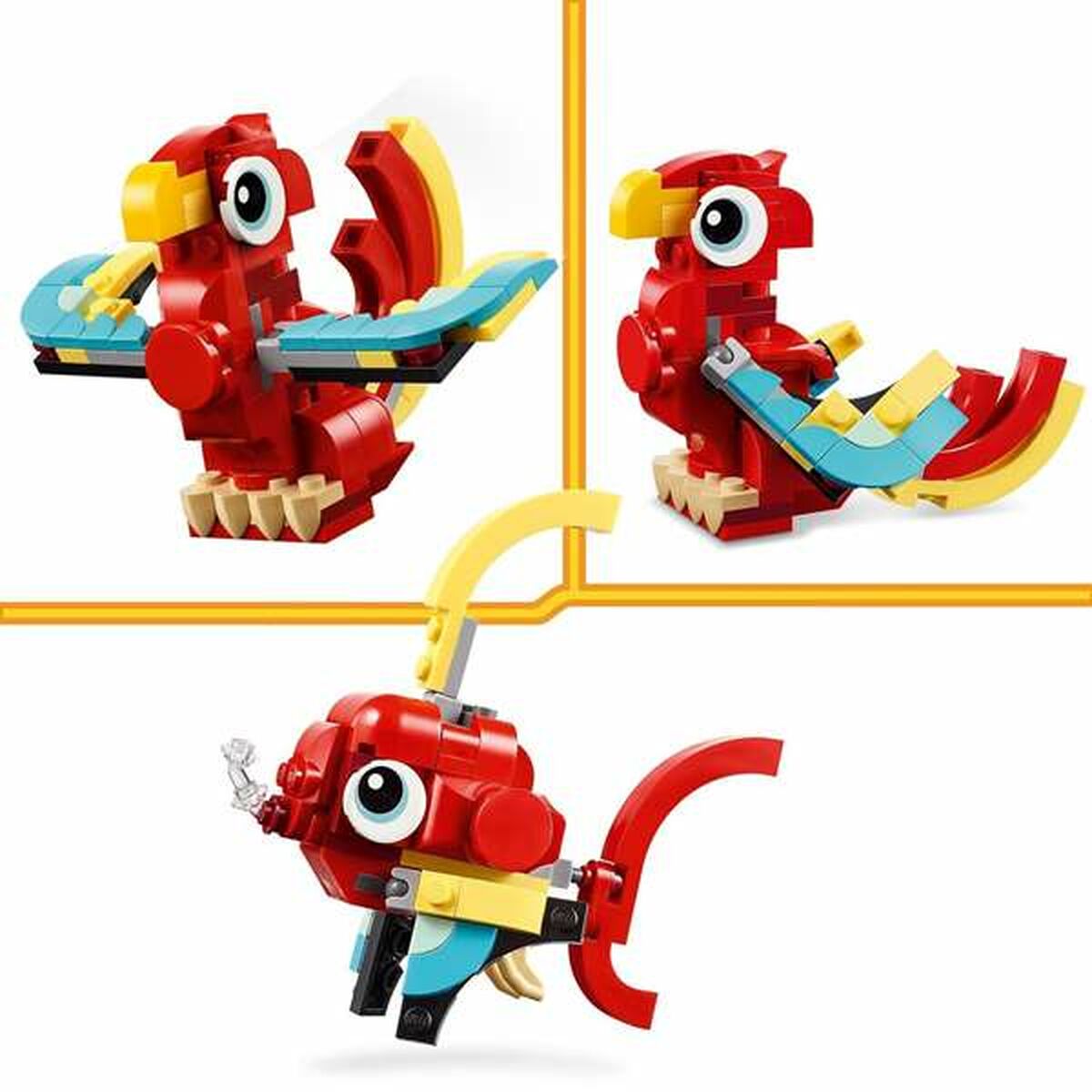 Statybos rinkinys Lego Creator 31145 Red Dragon 149 Dalys