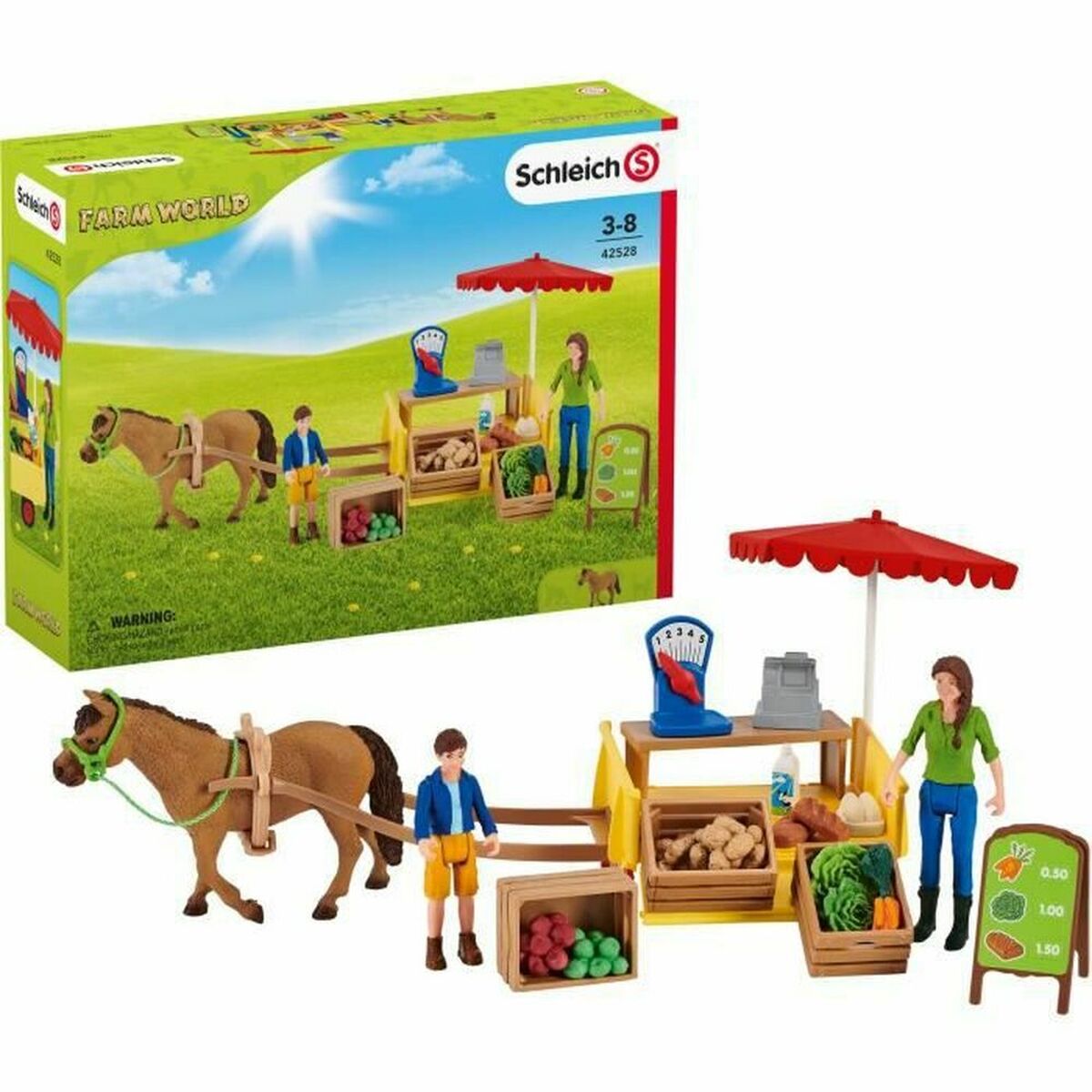 Playset Schleich Mobile Farm Stall