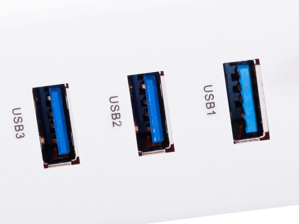 Koncentratorius usb 3.0 prievadų skirstytuvas 4 prievadų skirstytuvo adapterio adapteris, Baltas, Szín, Fehér