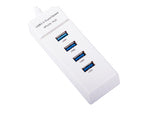 Koncentratorius usb 3.0 prievadų skirstytuvas 4 prievadų skirstytuvo adapterio adapteris, Baltas, Szín, Fehér