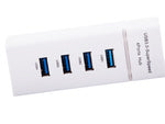 Koncentratorius usb 3.0 prievadų skirstytuvas 4 prievadų skirstytuvo adapterio adapteris, Baltas, Szín, Fehér