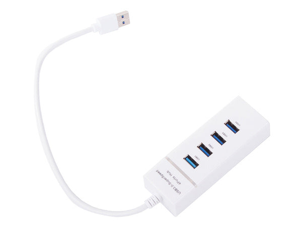 Koncentratorius usb 3.0 prievadų skirstytuvas 4 prievadų skirstytuvo adapterio adapteris, Baltas, Szín, Fehér