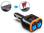 12-24 v lizdo daliklis 2xusb-a 1xusb-c qc 3.0 80 w įkroviklis