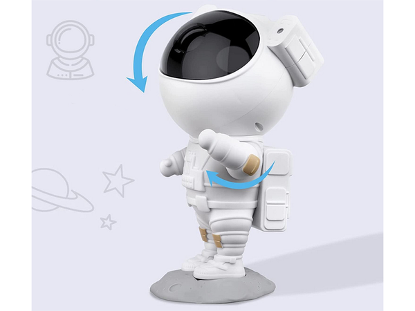 Žvaigždžių projektorius astronautas naktinė šviesa lazerinis dangaus projektorius led nuotolinio valdymo pultas