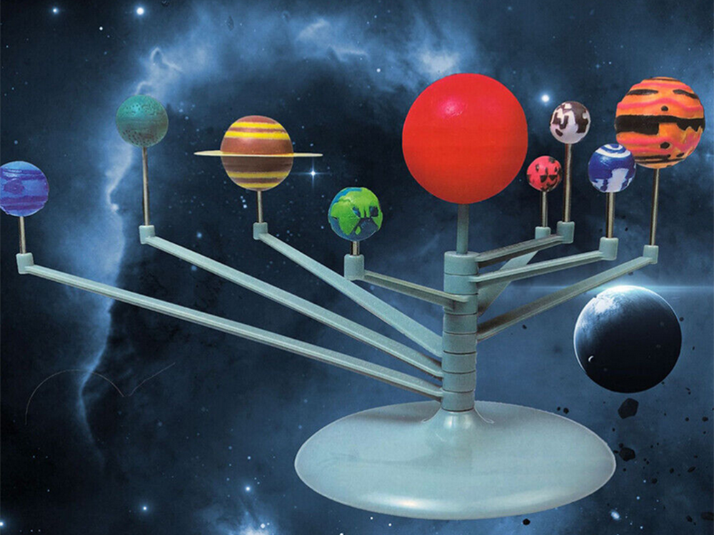 Kūrybinis tapybos rinkinys saulės sistemos mokomasis modelis planetos 3d