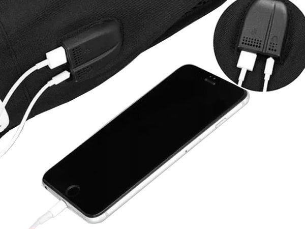 Mokyklinė kuprinė jaunimo muzikos atspindinti usb daugiakomponentė šviečianti