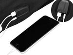 Mokyklinė kuprinė jaunimo muzikos atspindinti usb daugiakomponentė šviečianti