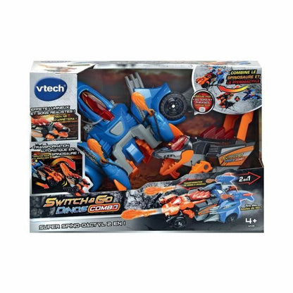 Transformuojamas super robotas Vtech Switch & Go Dinos Combo: SUPER SPINO-DACTYL 2 IN 1 Dinozauras