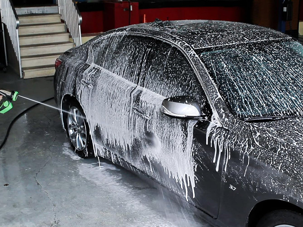 Automobilių plovimo pistoleto putų bakas po žarna 4 režimai