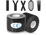 Kineziologinė juosta tejpy tejp plasters kinesiotaping sports pro 5m, Juoda, Szín, Fekete