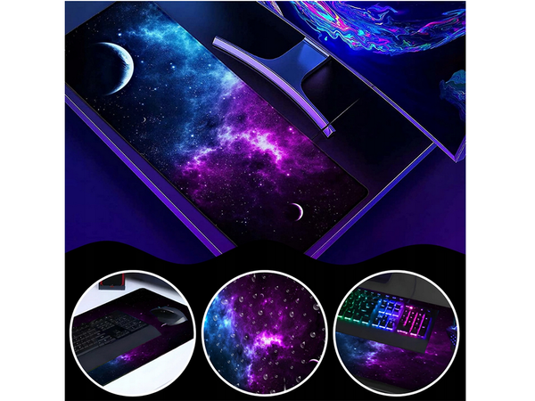 Žaidimų stalo kilimėlis xxl cosmos stars 80x30 thick
