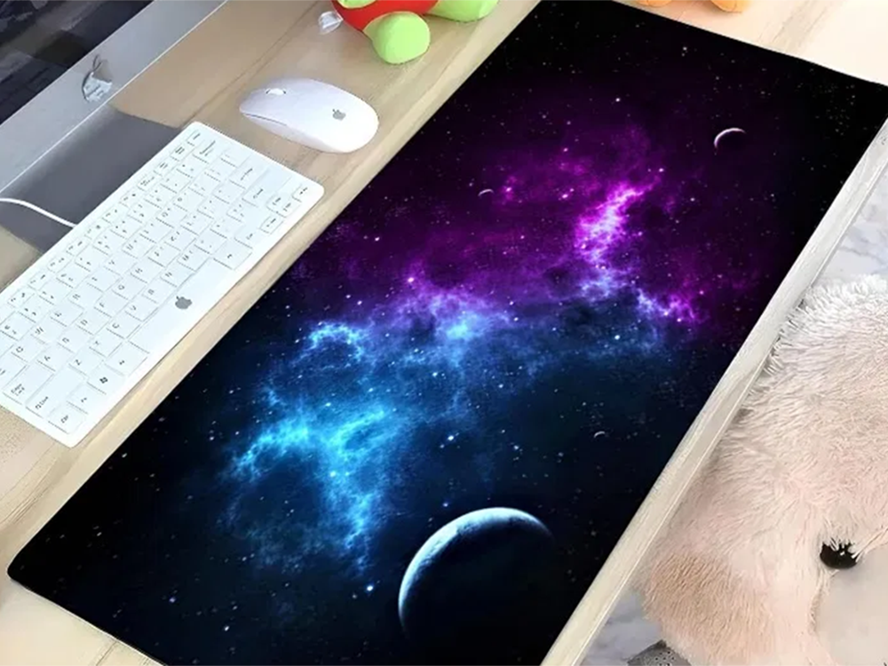 Žaidimų stalo kilimėlis xxl cosmos stars 90x40 thick pelės kilimėlis