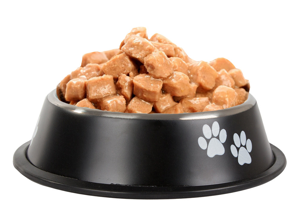 Metal dog bowl anti-slip gum 150ml