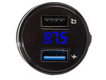 Fm transmiteris mp3 bluetooth įkroviklis 2x usb audio automobilio įkroviklis