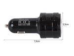 Fm transmiteris mp3 bluetooth įkroviklis 2x usb audio automobilio įkroviklis