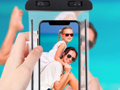Vandeniui atsparus telefono dėklas baseinas paplūdimys baidarių dėklas telefonui, Juoda, Szín, Fekete