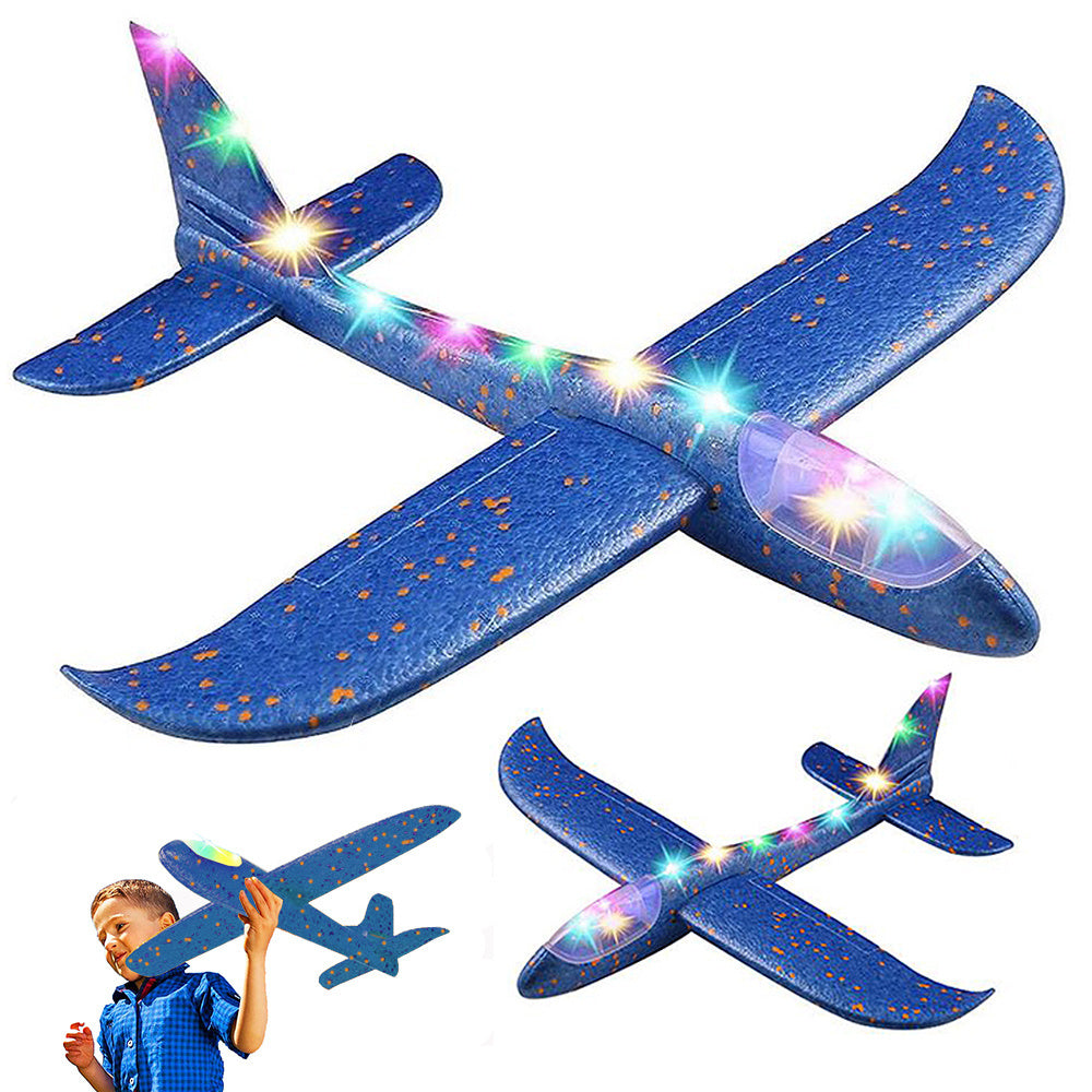 47cm šviečiantis led globe styropian airplane large