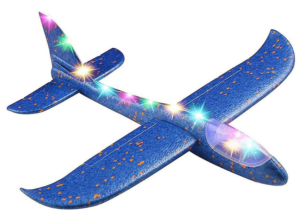 47cm šviečiantis led globe styropian airplane large