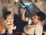 47cm šviečiantis led globe styropian airplane large