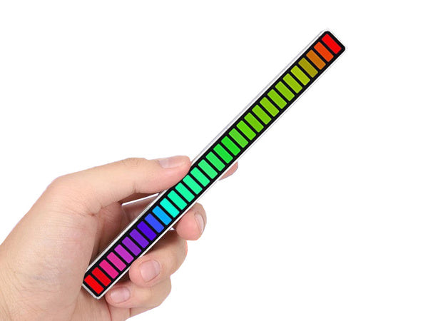Usb led diodai garso atsakas daugiaspalvė neoninė rgb led juosta mirksi 18 režimų, Baltas, Szín, Fehér