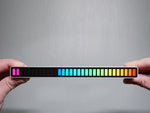 Usb led diodai garso atsakas daugiaspalvė neoninė rgb led juosta mirksi 18 režimų, Baltas, Szín, Fehér
