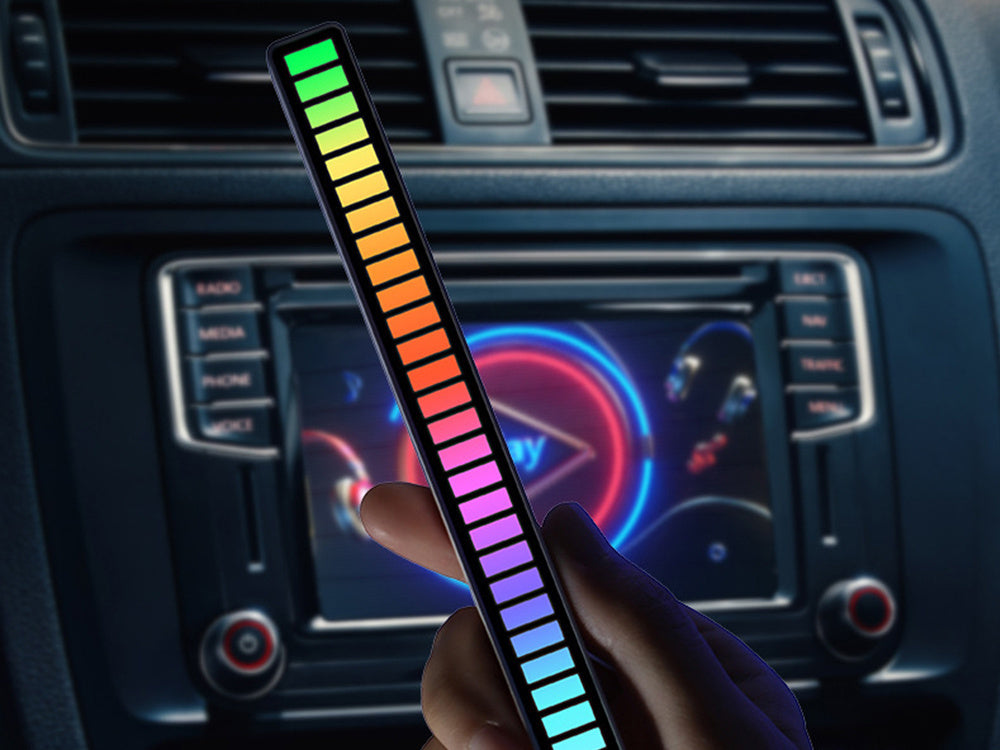Usb vadovaujama garso atsakas daugiaspalvė neoninė juostelė rgb vadovaujama mirksinti baterija, Baltas, Szín, Fehér