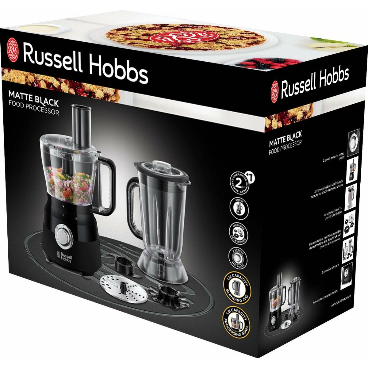 Virtuvinis kombainas Russell Hobbs 24732-56 Juoda 1,5 L