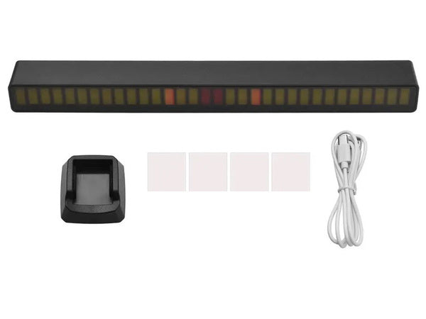 Usb vadovaujama garso atsakas daugiaspalvė neoninė juostelė rgb vadovaujama mirksinti baterija, Juoda, Szín, Fekete