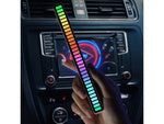 Usb vadovaujama garso atsakas daugiaspalvė neoninė juostelė rgb vadovaujama mirksinti baterija, Juoda, Szín, Fekete