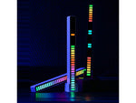Usb vadovaujama garso atsakas daugiaspalvė neoninė juostelė rgb vadovaujama mirksinti baterija, Juoda, Szín, Fekete