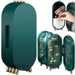 Juvelyrinių dirbinių organizatorius, sulankstoma skrynelė, veidrodinis stendas, žalias, Žalia, Szín, Zöld