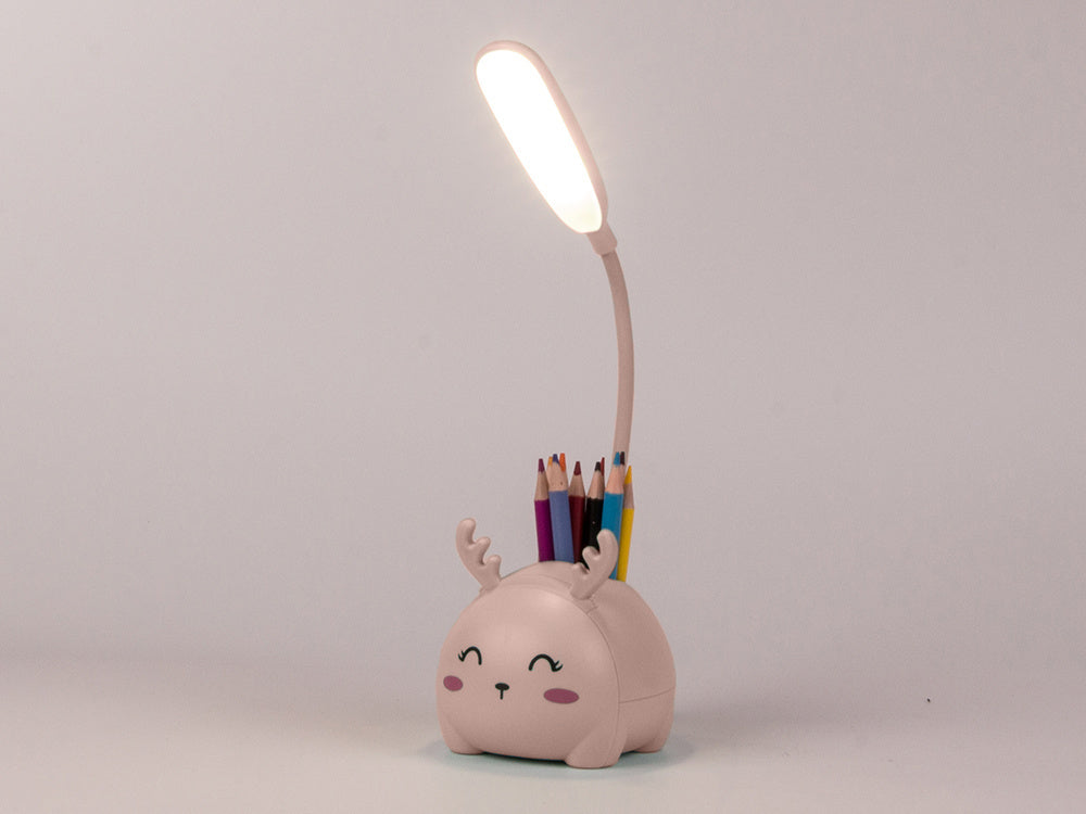 Vaikų vadovaujama naktinė šviesa usb organizatorius stovas telefono skaitymo mokslas, Rožinė, Szín, Rózsaszín
