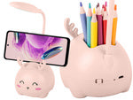Vaikų vadovaujama naktinė šviesa usb organizatorius stovas telefono skaitymo mokslas, Rožinė, Szín, Rózsaszín