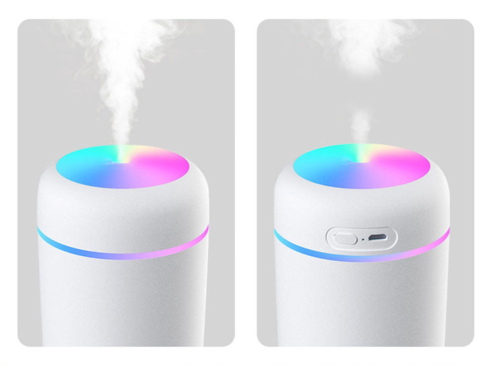 Mini oro drėkintuvas oro difuzorius aromaterapijos rūkas usb rgb, Baltas, Szín, Fehér