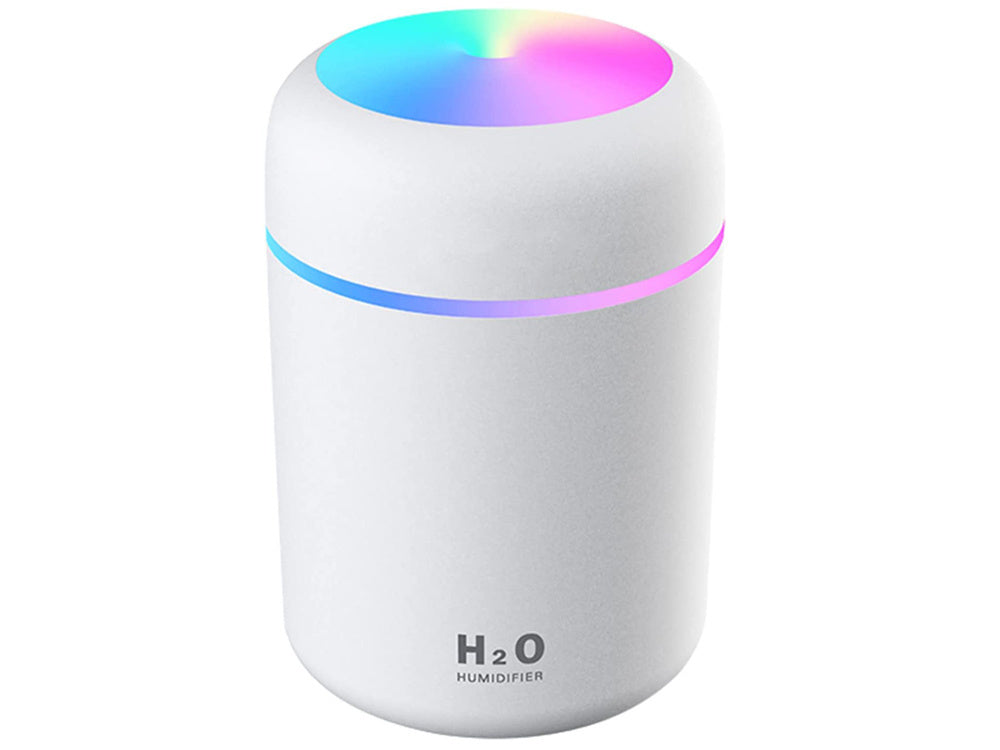Mini oro drėkintuvas oro difuzorius aromaterapijos rūkas usb rgb, Baltas, Szín, Fehér