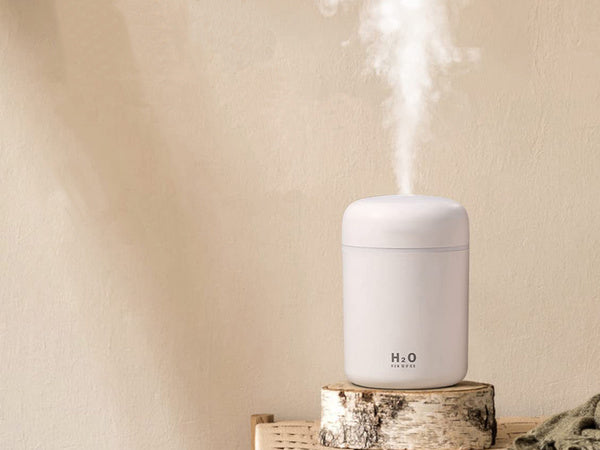Mini oro drėkintuvas oro difuzorius aromaterapijos rūkas usb rgb, Baltas, Szín, Fehér