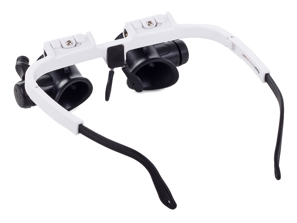 Laikrodininko didinamasis remonto stiklas 8x 23x led