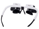 Laikrodininko didinamasis remonto stiklas 8x 23x led