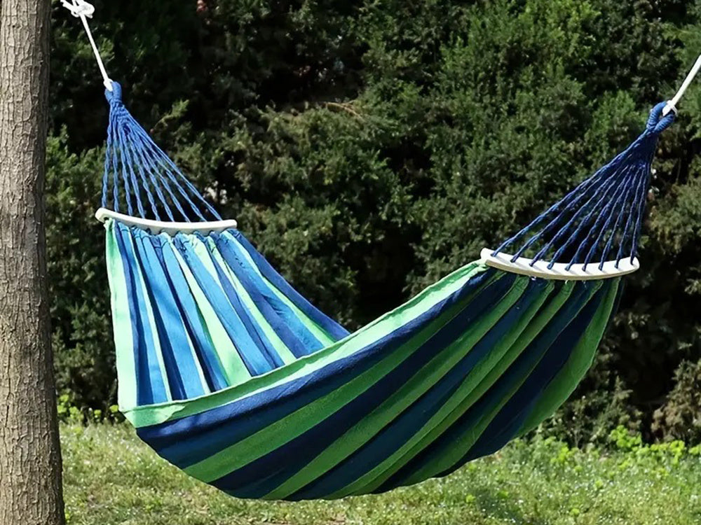 Brazilijos dviejų lygų hammakas su miešiniu xxl didelis 200kg 260x150 dangtas