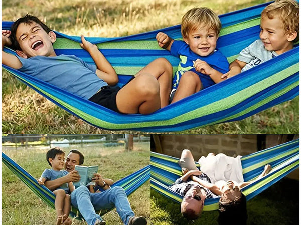 Brazilijos dviejų lygų hammakas su miešiniu xxl didelis 200kg 260x150 dangtas
