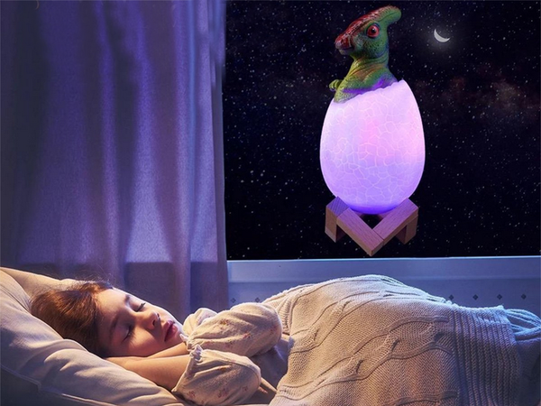 Naktinė šviesa dinozaurų dinozaurų dino kiaušinių rgb vadovaujama kiaušinių šviesa vaikams, 12294_2, Gyártói kód, 12294_2