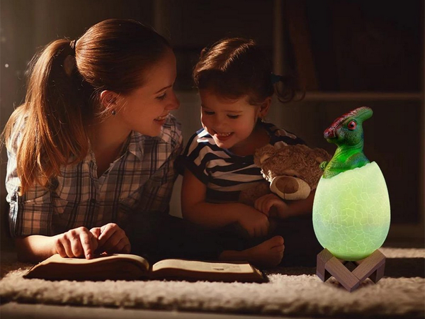 Naktinė šviesa dinozaurų dinozaurų dino kiaušinių rgb vadovaujama kiaušinių šviesa vaikams, 12294_2, Gyártói kód, 12294_2
