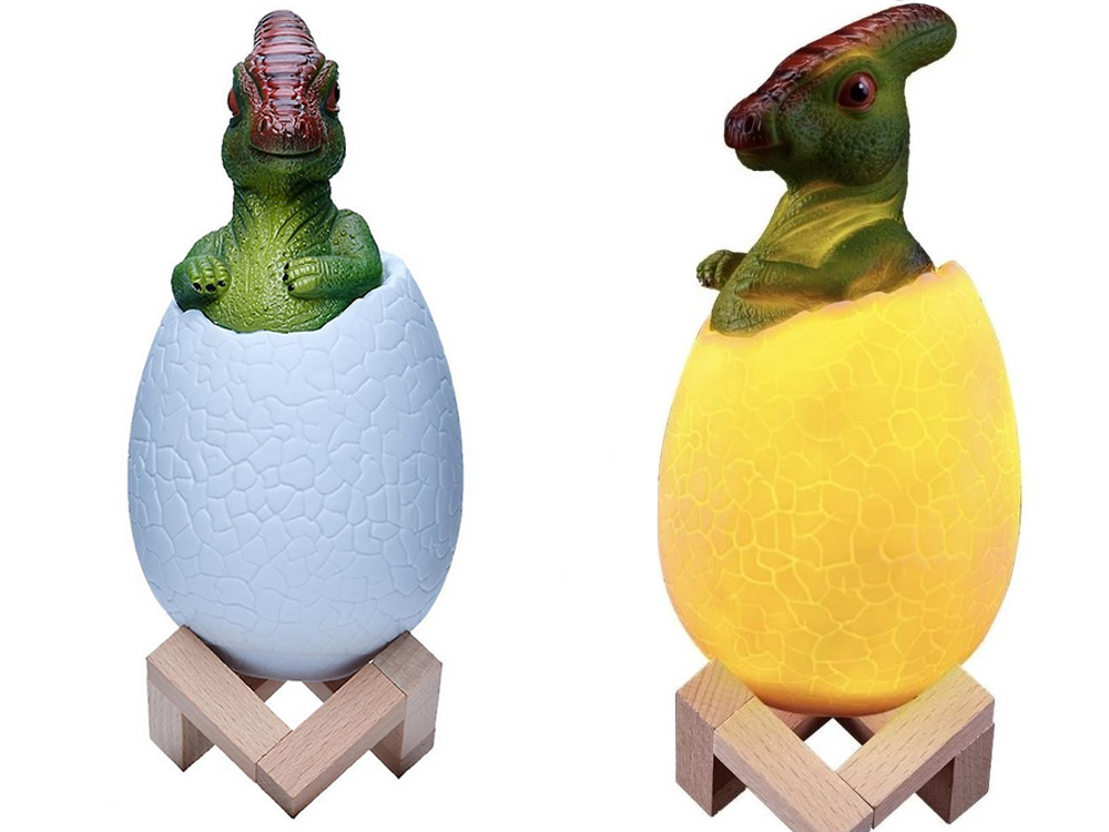 Naktinė šviesa dinozaurų dinozaurų dino kiaušinių rgb vadovaujama kiaušinių šviesa vaikams, 12294_2, Gyártói kód, 12294_2