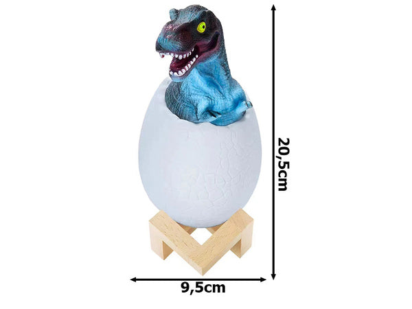 Dinozaurų naktinė šviesa tiranozauro kiaušinis rgb vadovaujama kiaušinių šviesa vaikams, 12294_3, Gyártói kód, 12294_3