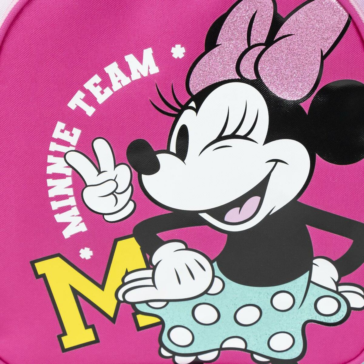 Mokyklinis krepšys Minnie Mouse Fuksija 31 x 12 x 38 cm