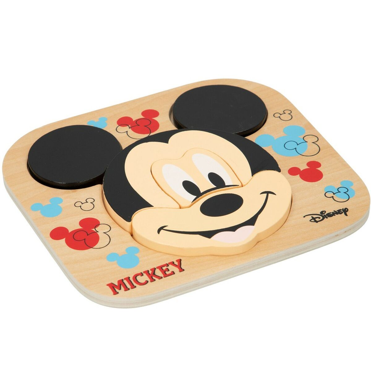 Vaikiška medinė puzlė Disney Mickey Mouse + 12 metų 6 Dalys (12 vnt.)