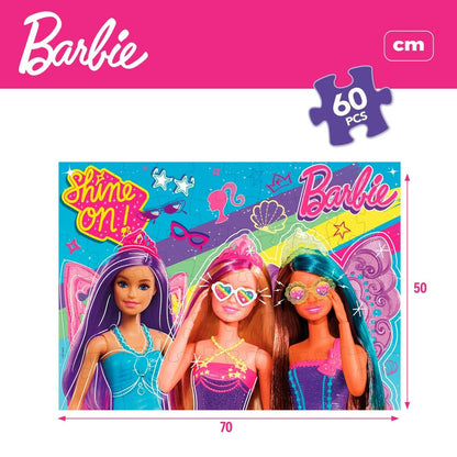 Dėlionė Barbie MaxiFloor 60 Dalys 70 x 1,5 x 50 cm