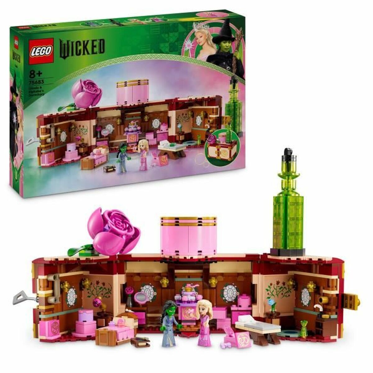 Statybos rinkinys Lego Wicked 75683 Glinda and Elphaba's Dorm 740 Dalys